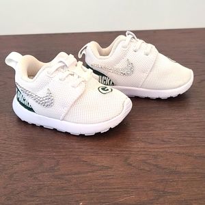 Custom Green Bay Packers Nike Toddler shoe, Size 4c